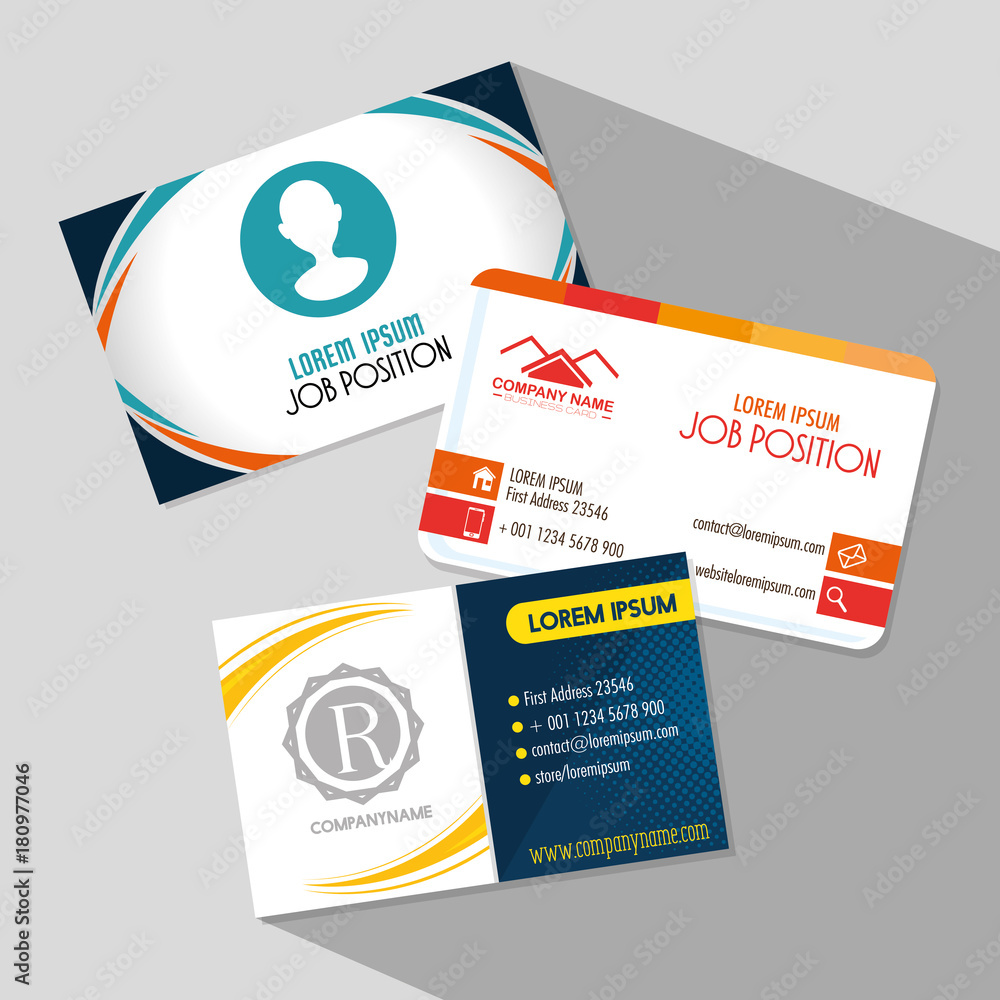 Obraz premium creative corporate business card templates