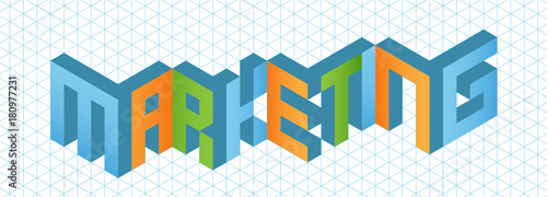 MARKETING Vector Isometric Icon