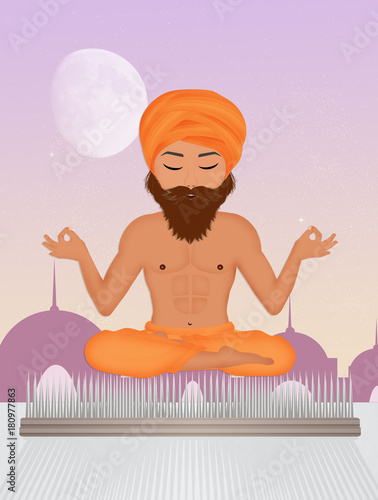 Photos fakir on nails