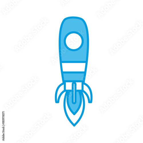 Spaceship rocket symbol