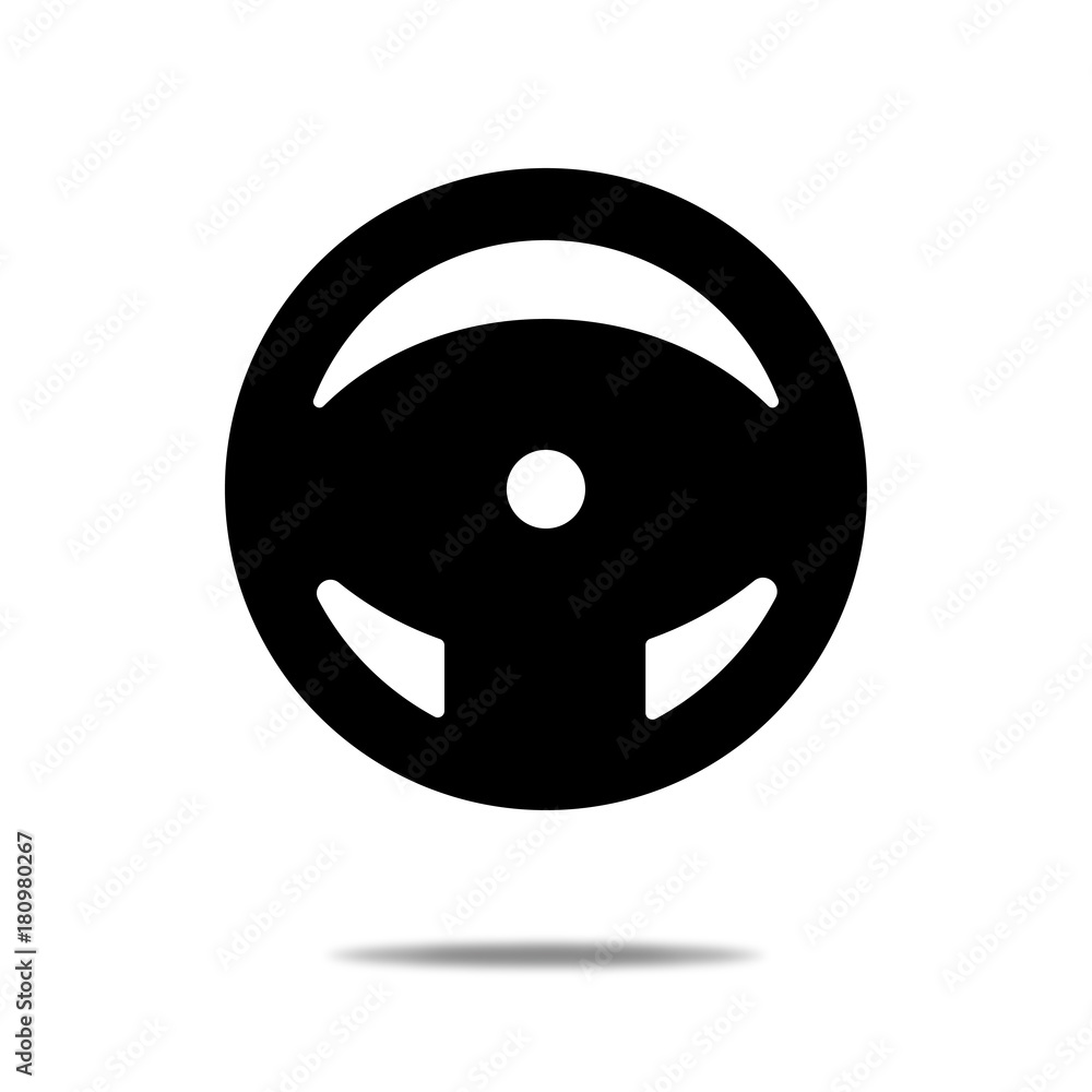 Fototapeta premium Car wheel icon. Vector