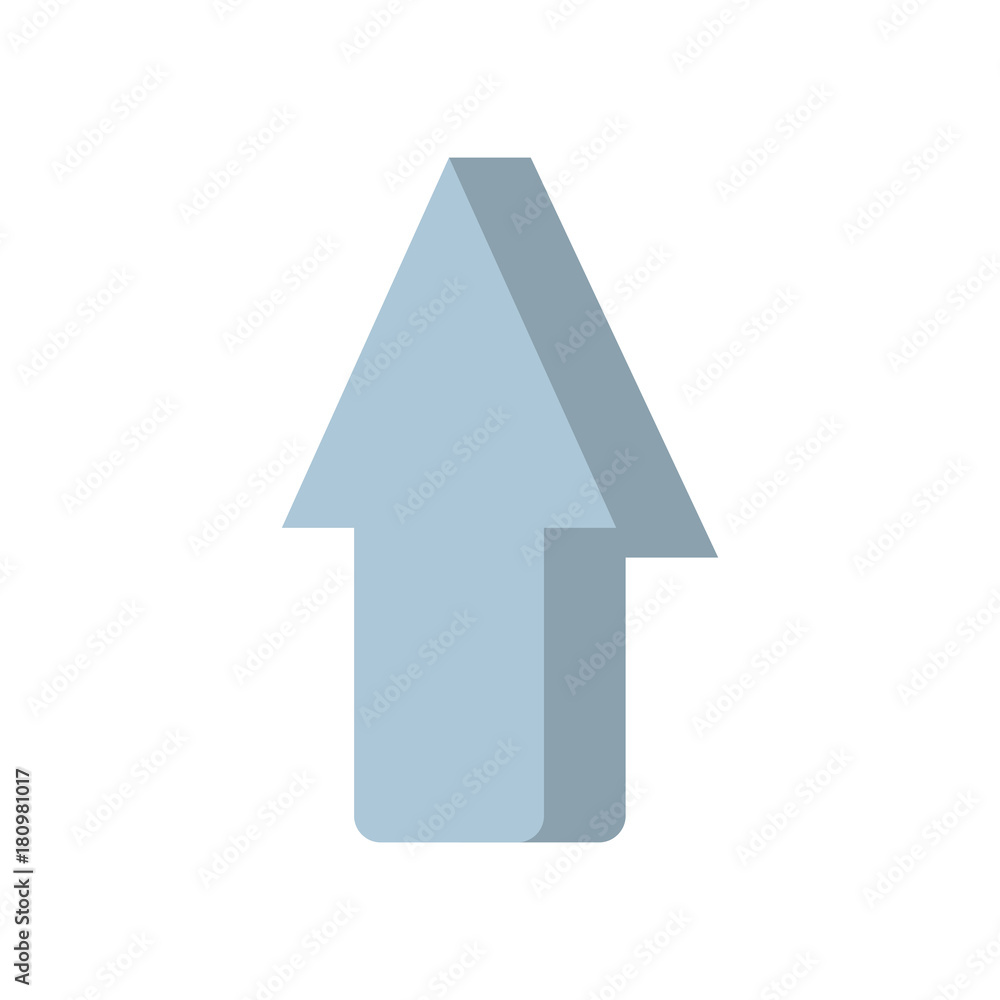 arrow showing to the top icon vector illustration arrow showing to the top icon vector illustration