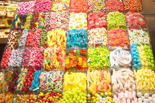 Süßigkeiten auf dem Markt in Barcelona © Tjark