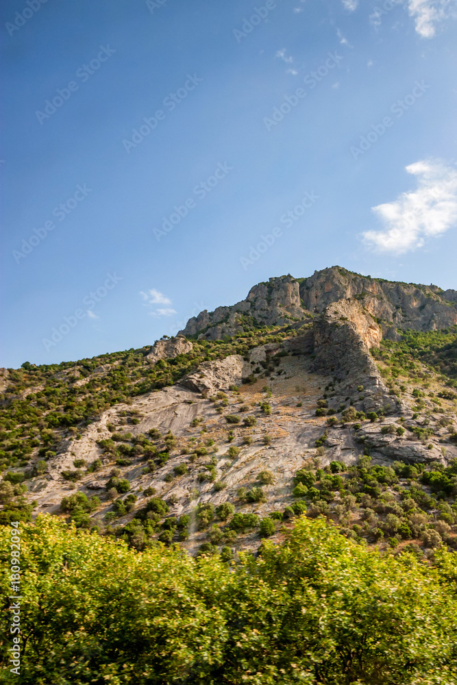 Beautiful mountains of Meteora in Greece