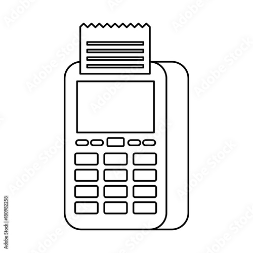 dataphone transaction payment shop online icon vector illustration photo