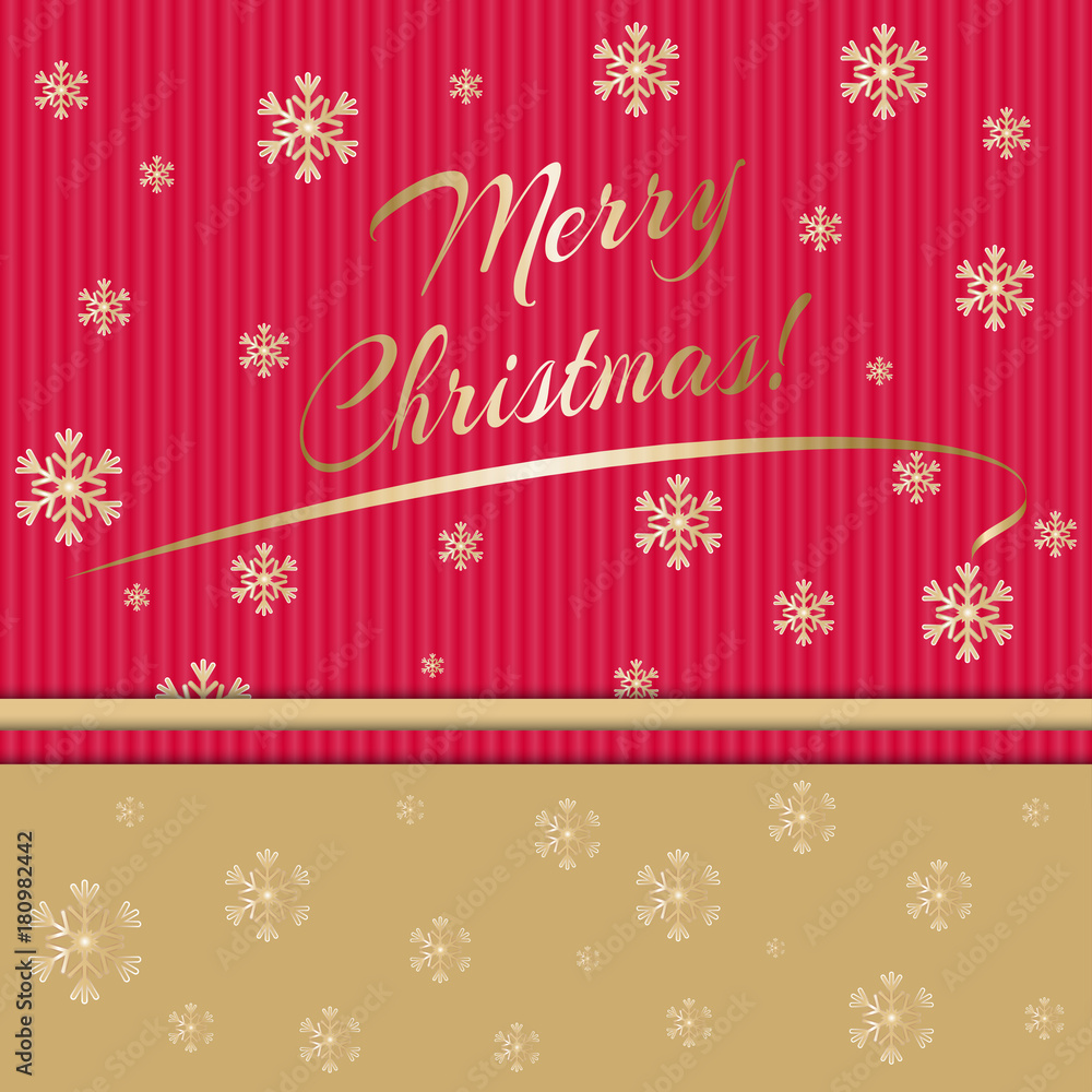 Fototapeta premium Winter snowflakes card