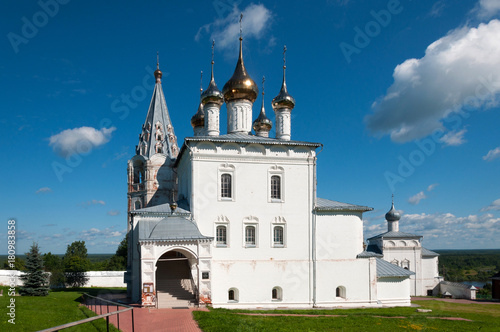 Holy Trinity Monastery of St. Nicholas on Puzhalova mountain in Gorokhovets in summer, Gorokhovets, Russia