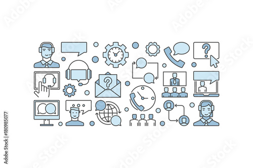 Customer service or technical support banner