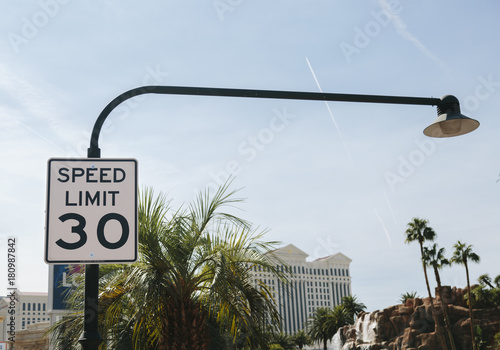 Speed Limit Sign in Las Vegas photo