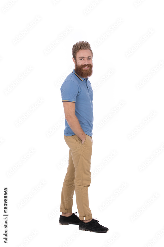 Fototapeta premium Smiling beard man