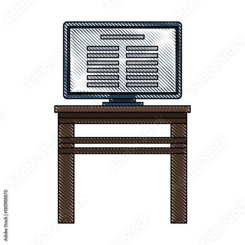 Tv on desk