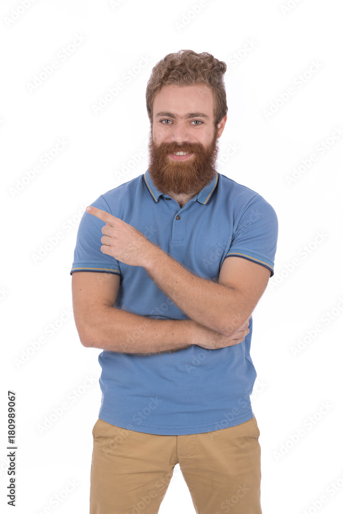 Smiling beard man Smiling beard man