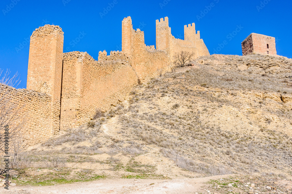 Defensive walls in Albarracín, Spain