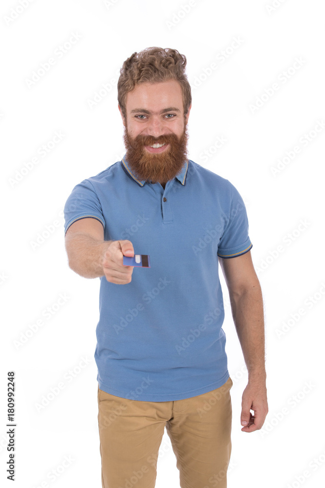 Smiling beard man Smiling beard man