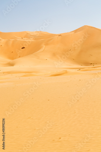 in oman old desert sand dune