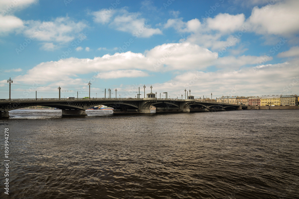 Санкт-Петербург, мост, лето, река, путешествие