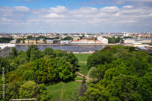 Saint Petersburg, Санкт-Петербург, Россия, река, Нева, парк, панорама