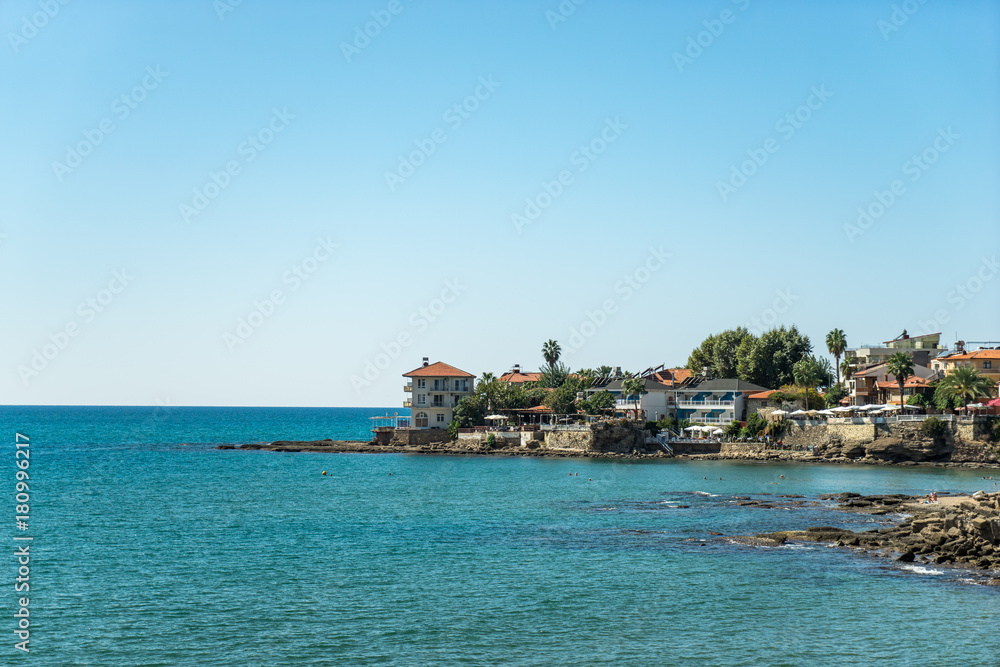 mediterranean buildings on the sea coast