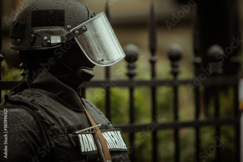 Bilde på lerret Riot police