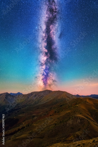 The Core of the Milky Way on Agrafa Mountains