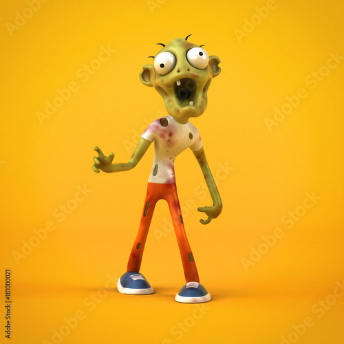 Fun zombie - 3D Illustration