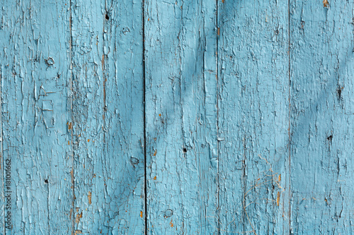 Wooden Background With Blue Paint, Abstract Texture