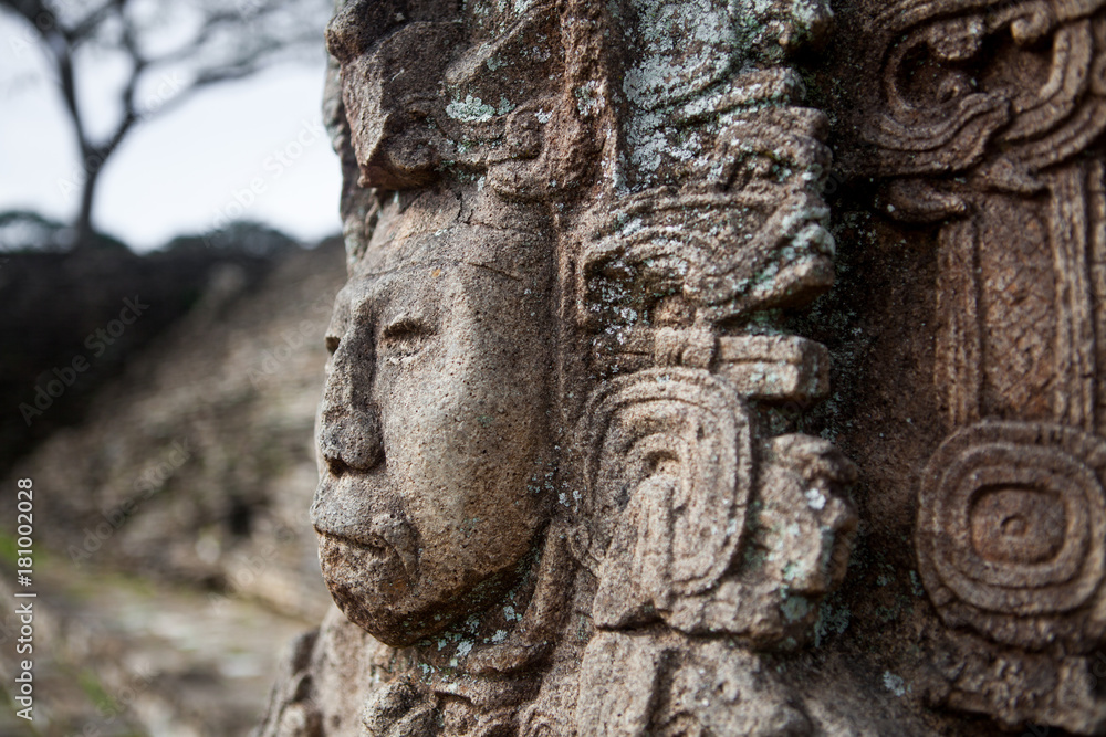 King Zots Choj Muan: Mayan Stela in Tonina, Chiapas