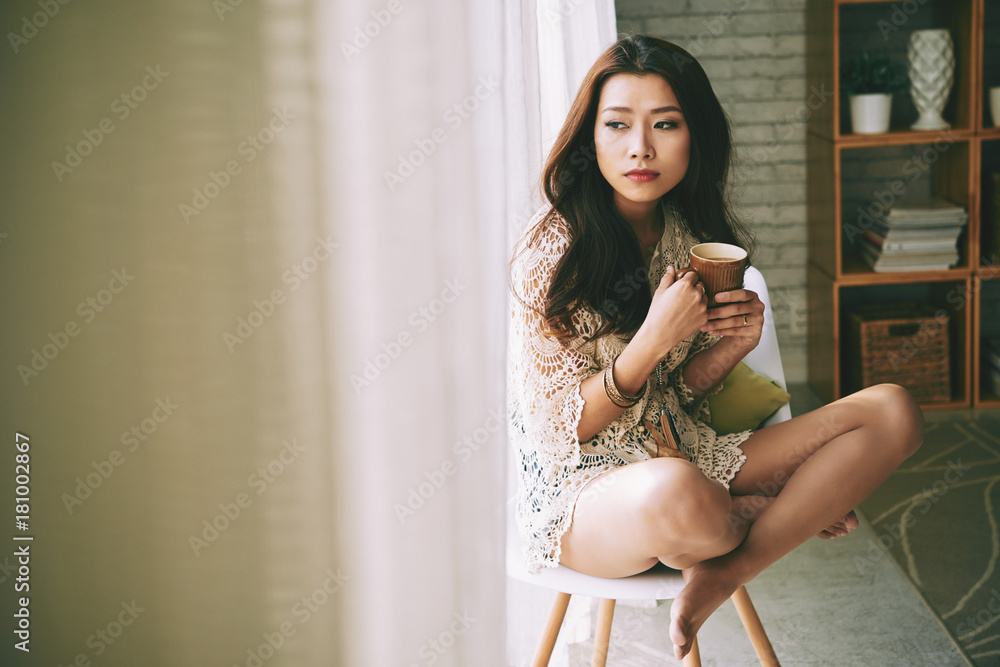 Fototapeta premium Deep in thoughts