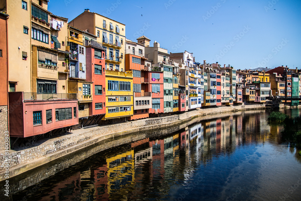 Reflexos no rio - Girona