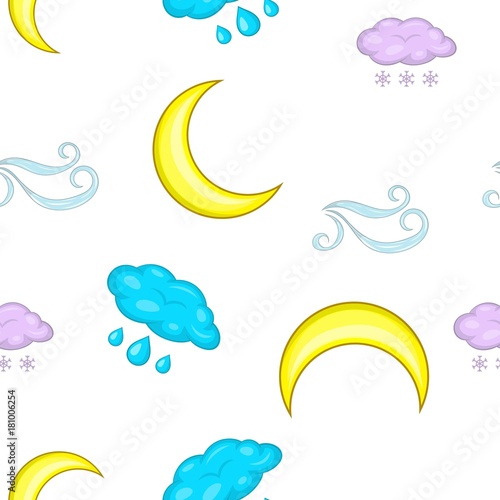 Weather outside pattern, cartoon style