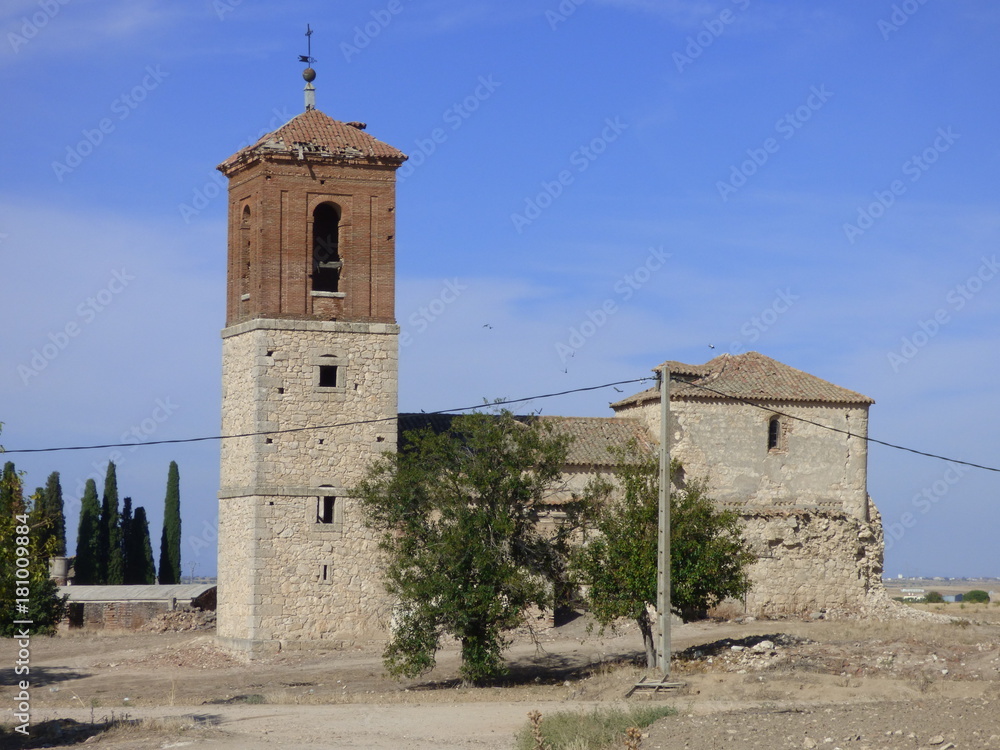 Obraz premium Caudilla, pueblo abandonado de Toledo, en Castilla-La Mancha (España)