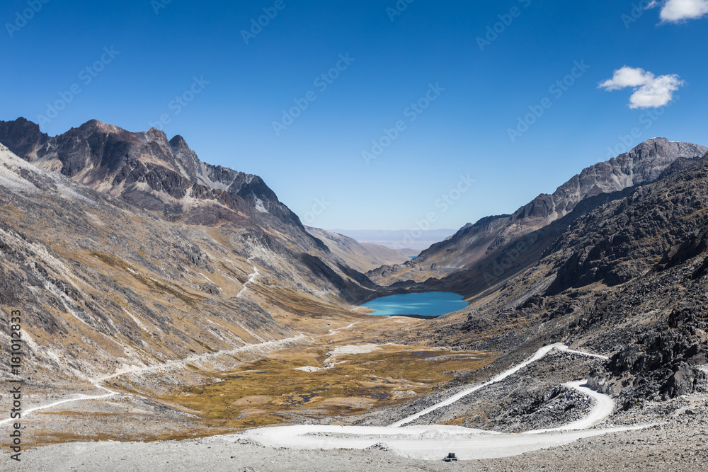 Mullu Apachita Pass in the Bolivian Andes