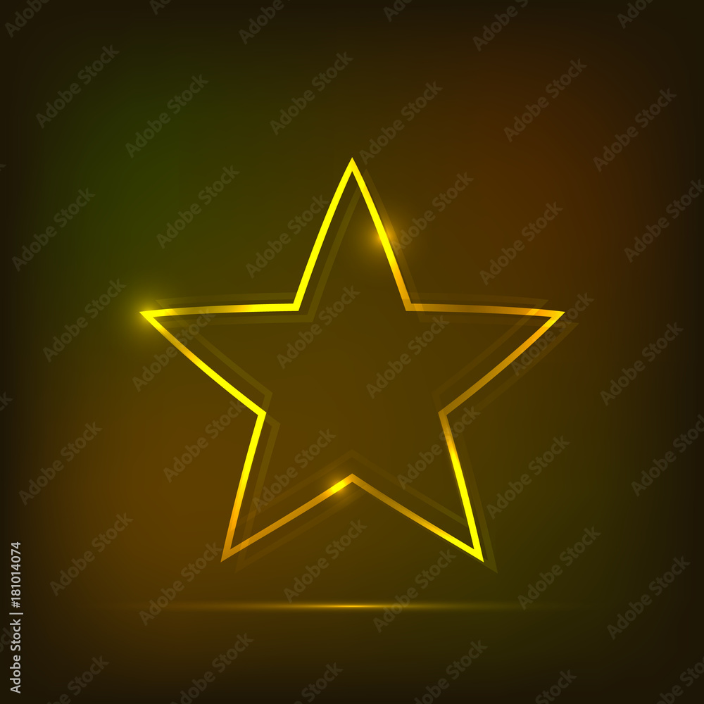 Neon star abstract background Neon star abstract background