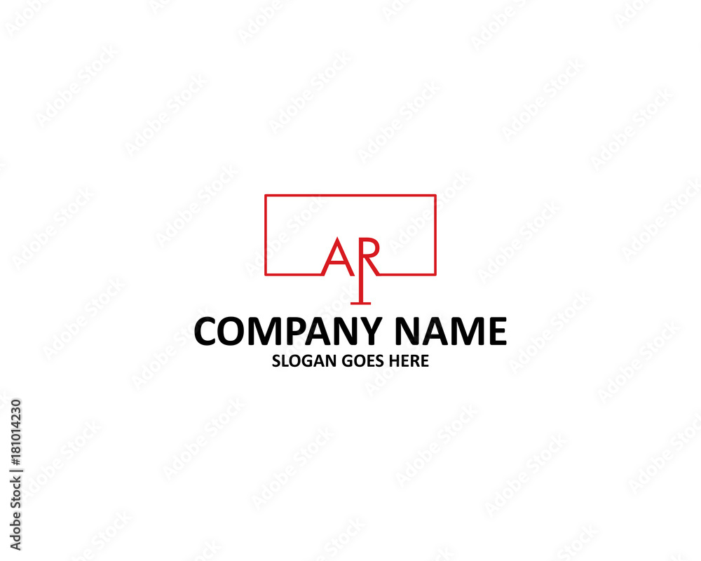 ar letter computer logo ar letter computer logo