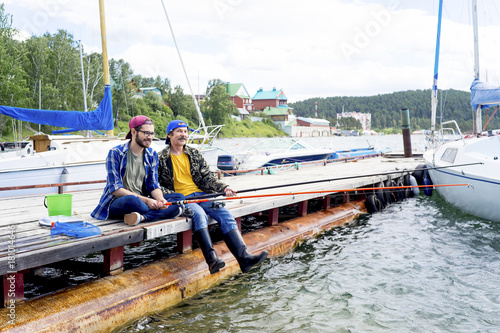 Wallpaper Mural Father and son fishing Torontodigital.ca