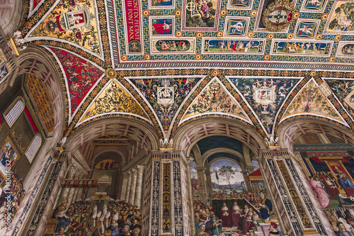 The Piccolomini library, Siena cathedral, Siena, Italy