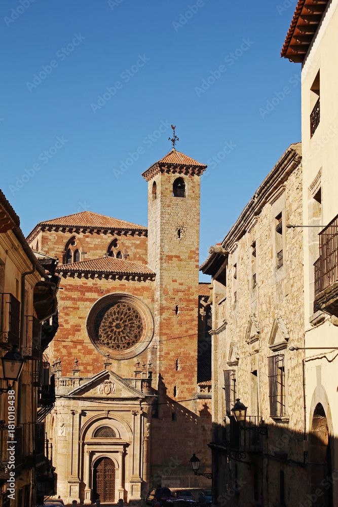 View of the old cathedral of Siguenza, Spain