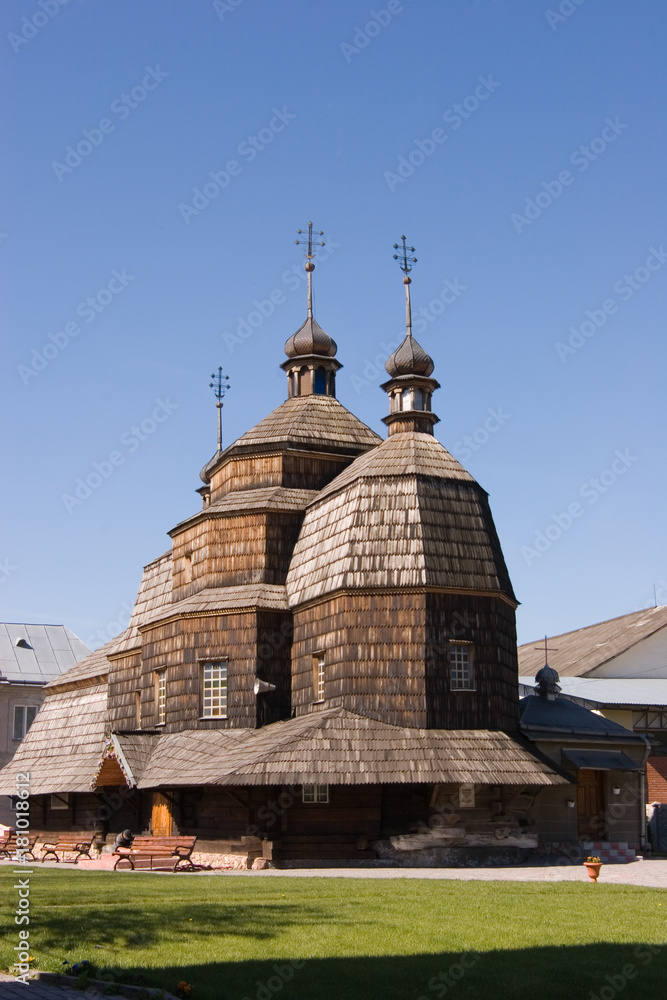 Wooden church in Chortkiv, Ukraine