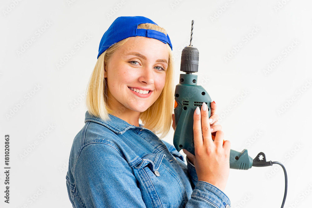 Girl with tools Girl with tools