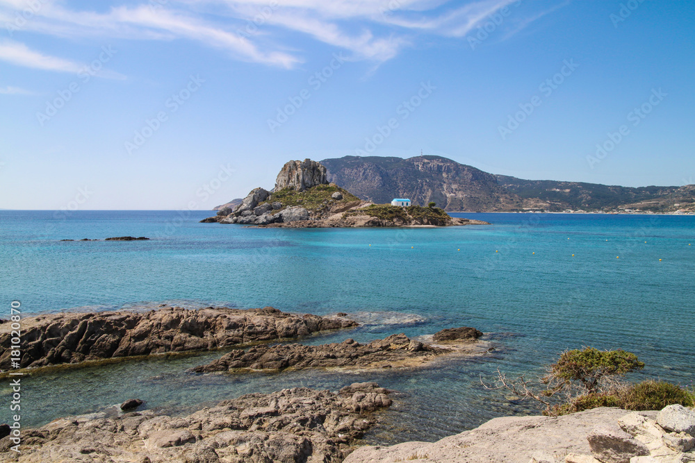 Insel Kosy Kefalos, Blick auf die Byzantinische Kirche Agios Stefanos