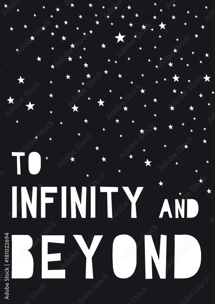 to infinity and beyond Stock Illustration | Adobe Stock
