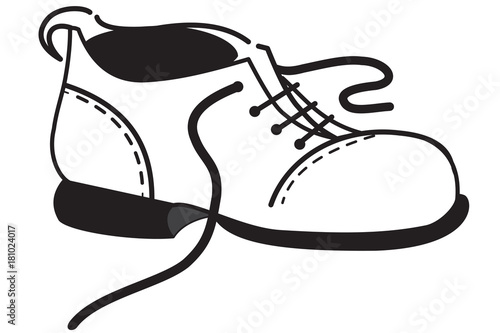 Outline of the one shoe