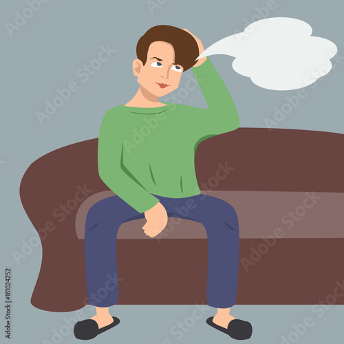 dreamy dreamer character vector cartoon