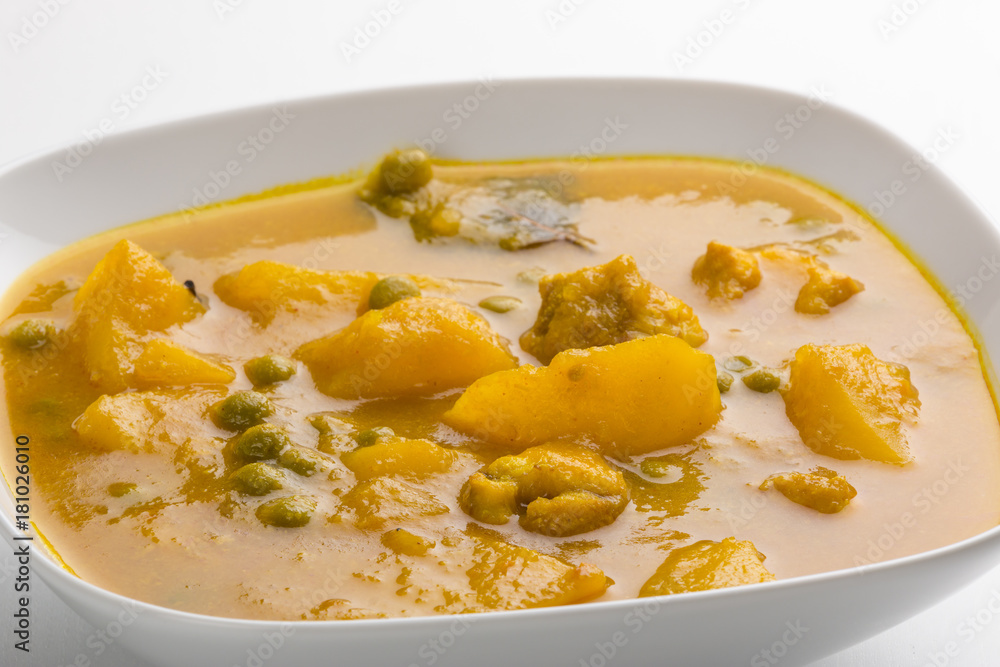 Bowl with tasty soup