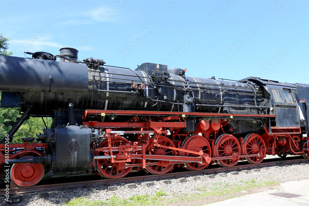 Fototapeta premium Historische Dampflokomotive aus den 1940er Jahren