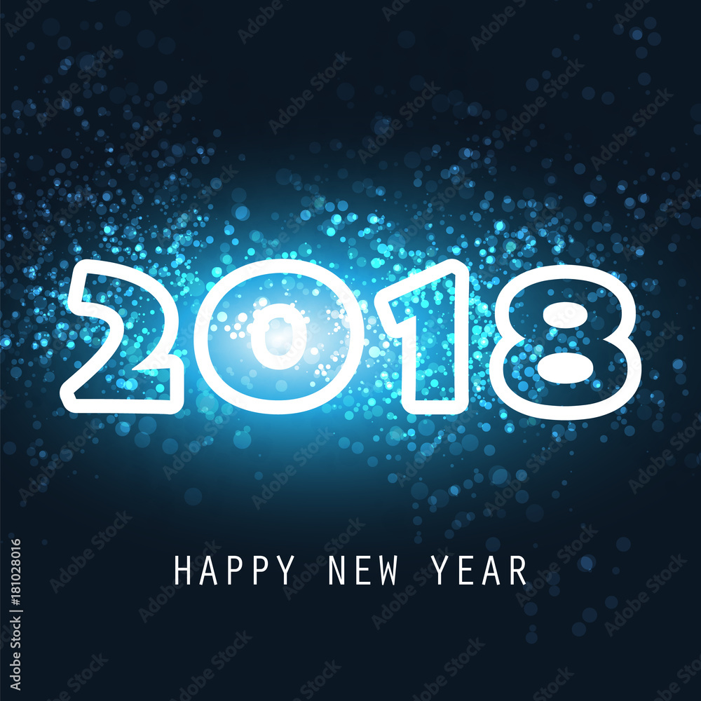 Best Wishes - New Year Card, Cover or Background Template - 2018 Best Wishes - New Year Card, Cover or Background Template - 2018