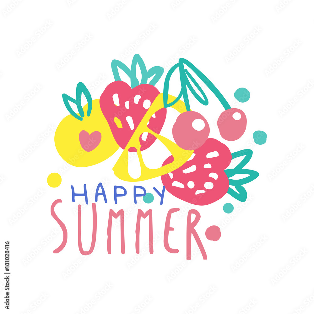 Happy summer logo
