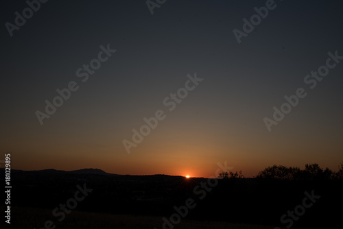 Sonnenuntergang am Berg 