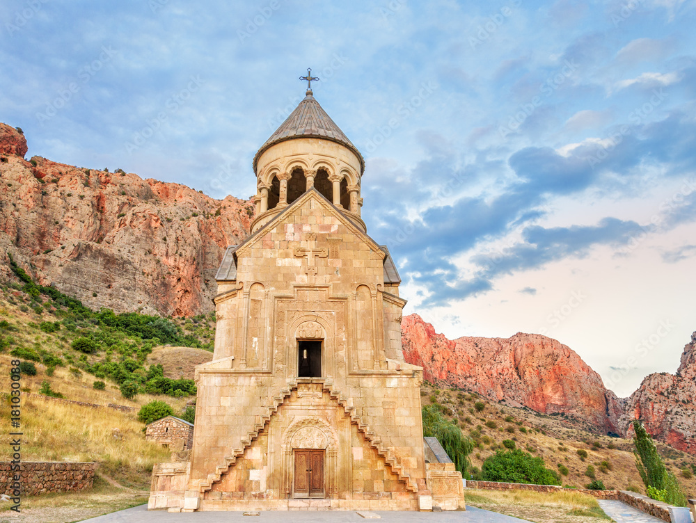 Noravank monastery on the sunset. Armenia