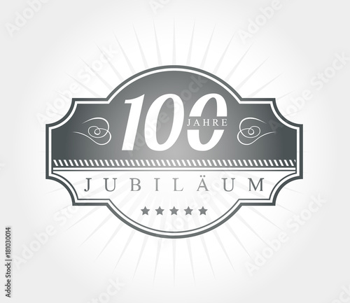 100 jahre Jubiläum design